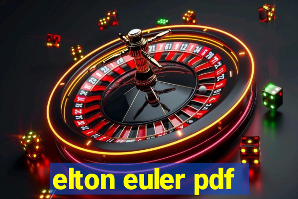 elton euler pdf